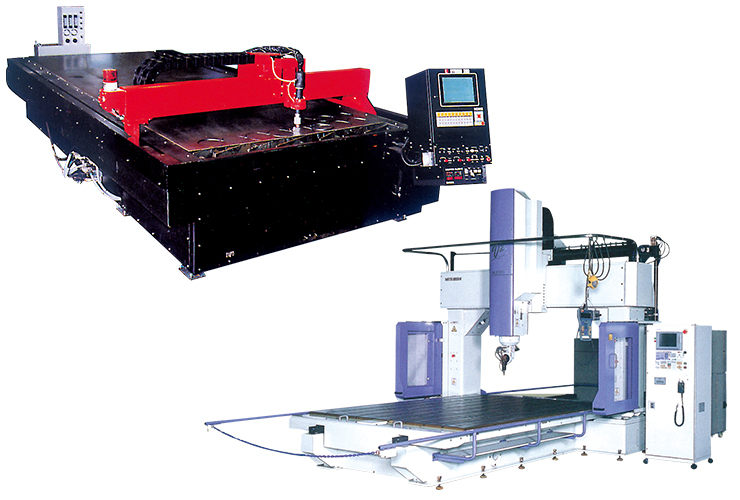 ラズマ切断機と三次元レーサー加工機